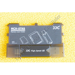 Rangement et lecteur de cartes-mémoire JJC MCH-STK6GR - Boîte rigide - USB 3.0 - Type-C - Micro-USB 2.0
