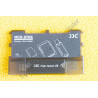 Rangement et lecteur de cartes-mémoire JJC MCH-STK6GR - Boîte rigide - USB 3.0 - Type-C - Micro-USB 2.0
