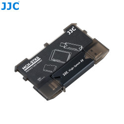 Rangement et lecteur de cartes-mémoire JJC MCH-STK6GR - Boîte rigide - USB 3.0 - Type-C - Micro-USB 2.0