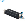 Rangement et lecteur de cartes-mémoire JJC MCH-STK6GR - Boîte rigide - USB 3.0 - Type-C - Micro-USB 2.0