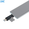 Rangement et lecteur de cartes-mémoire JJC MCH-STK6GR - Boîte rigide - USB 3.0 - Type-C - Micro-USB 2.0