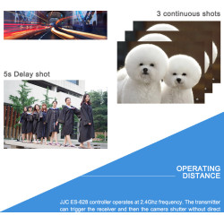 Télécommande JJC ES-628S1 - Déclencheur photo sans-fil pour Sony Minolta Konica Remote
