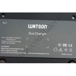 Chargeur de batteries double Watson Duo Battery Charger DLC - Universel - BW0713