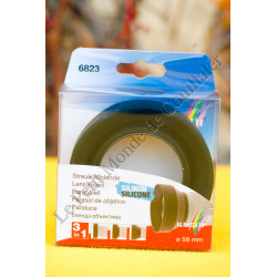 Pare-soleil 3-en-1 Kaiser 6823 - 58mm - Souple et Rétractable - Grand-angle ou téléobjectif