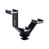 Triple Support V-Bracket JJC VB-105 - Camera Flash, Camcorder Microphone, Wireless kit