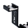 Support V-Bracket triple JJC VB-105 - Flash, Microphone, kit sans-fil