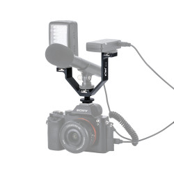 Triple Support V-Bracket JJC VB-125 - Camera Flash, Camcorder Microphone, Wireless kit