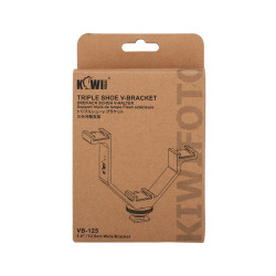 Triple Support V-Bracket JJC VB-125 - Camera Flash, Camcorder Microphone, Wireless kit