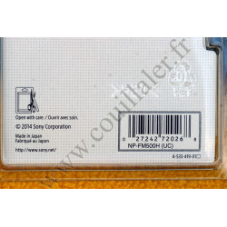 Batterie InfoLithium Sony NP-FM500H - Série M - Rechargeable
