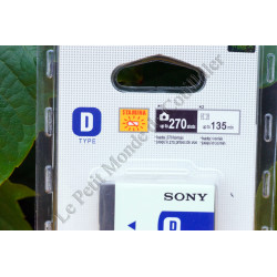 Batterie Sony NP-BD1- Série D - InfoLITHIUM - Appareil-photo compact Cyber-shot DSC-T77