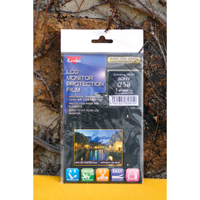 Film de protection Kenko LCD-S-58 pour écran LCD Sony SLT-A58 DSLR Alpha a58