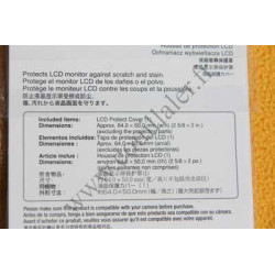 LCD screen protection Sony PCK-LH2AM for Sony Alpha a200 DSLR-A200