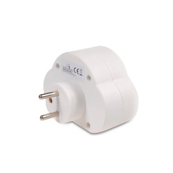 MacLean MCE31 multi-socket blocks with switch - 2 plugs - White