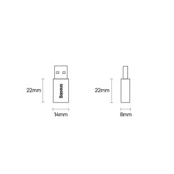 Adaptateur USB - USB-C Baseus Ingenuity Series USB 3.1 Type A vers USB-C