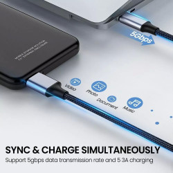 Câble USB Type-A ou Type-C vers Micro-B pour disque dur externe - 5Gbps - 50cm