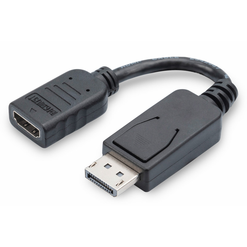 Display Port - HDMI Video Adapter Cable - For PC computer monitor - Digitus AK-340400-001-S