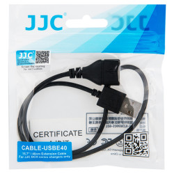 Rallonge USB JJC CABLE-USBE40 - 40cm - Clavier, souris, chargeur de batterie