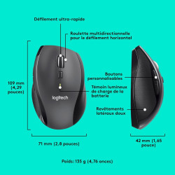 Souris sans-fil Logitech M705 Marathon - PC / MAC / LINUX