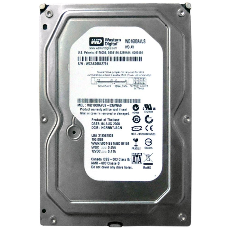Disque dur interne 3.5" HDD SATA II / III 320Go / 500Go / 750Go / 1 To 2To 3To