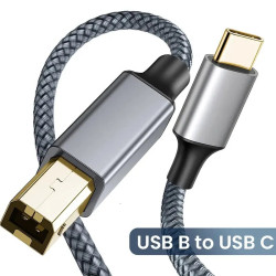 Câble d'imprimante USB-B vers USB-C - 480Mbps USB 2.0 - Connecteur métal mâle
