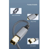 Câble d'imprimante USB-B vers USB-A - 480Mbps USB 2.0 - Connecteur métal mâle