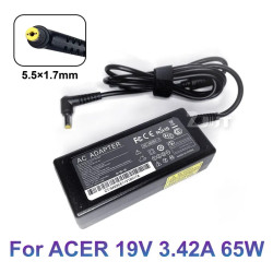 AC Adapter Charger for ACER Laptops - 19V 3.42A 65W - connector 5.5x1.7mm