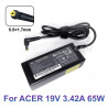 AC Adapter Charger for ACER Laptops - 19V 3.42A 65W - connector 5.5x1.7mm
