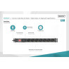DIGITUS DN-95407 1U Rackmount Power Strip - 7-way 16A Switches