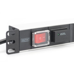 DIGITUS DN-95407 1U Rackmount Power Strip - 7-way 16A Switches