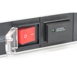 DIGITUS DN-95407 1U Rackmount Power Strip - 7-way 16A Switches