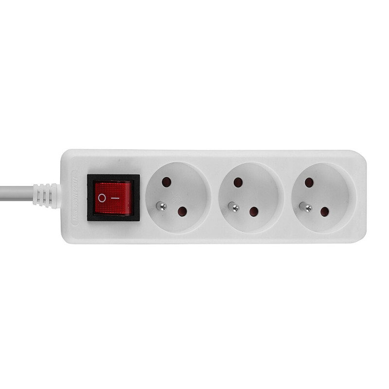 Lindy 73124 3-socket FR power strip with switch - 1.40m cable Lindy 73124 3-socket FR power strip with switch - 1.40m cable