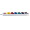 Multiprise Maclean MCE509W - 6 prises - Interrupteur - Blanche