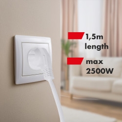 Multiprise Maclean MCE509W - 6 prises - Interrupteur - Blanche
