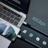 USB4 40Gbps 8K 240W Thunderbolt 4 USB-C Cable – Data Transfer, Fast Charging