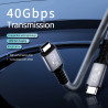 USB4 40Gbps 8K 240W Thunderbolt 4 USB-C Cable – Data Transfer, Fast Charging
